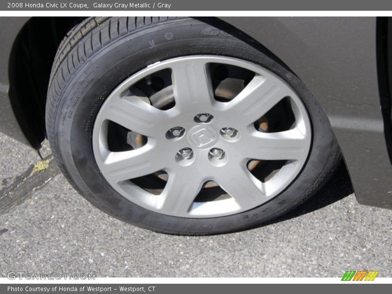 Galaxy Gray Metallic / Gray 2008 Honda Civic LX Coupe