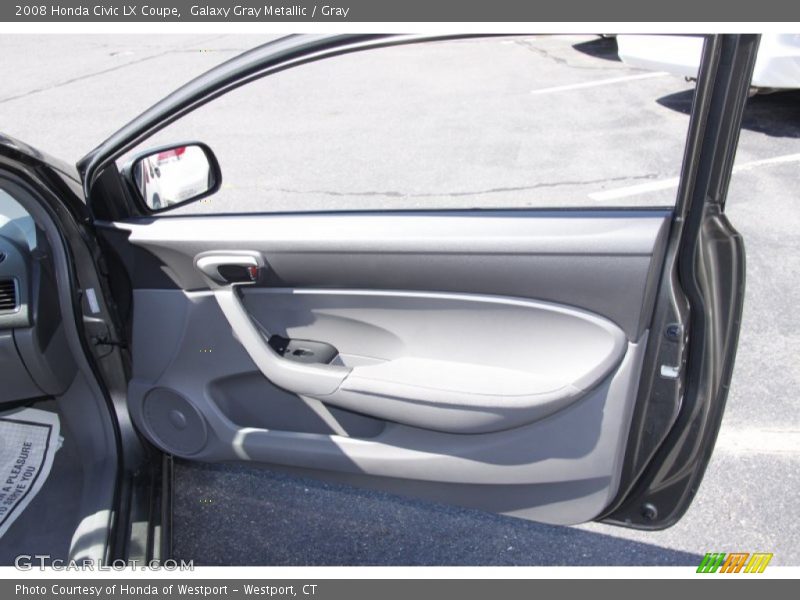 Galaxy Gray Metallic / Gray 2008 Honda Civic LX Coupe