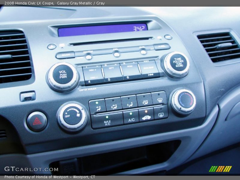 Galaxy Gray Metallic / Gray 2008 Honda Civic LX Coupe