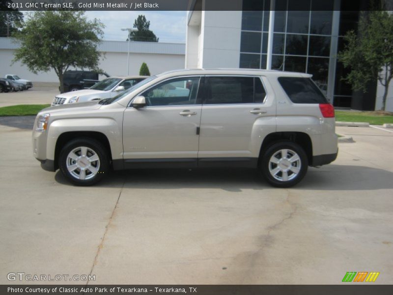 Gold Mist Metallic / Jet Black 2011 GMC Terrain SLE