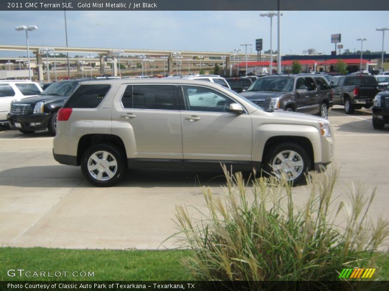 Gold Mist Metallic / Jet Black 2011 GMC Terrain SLE