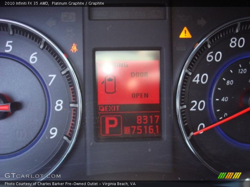 Platinum Graphite / Graphite 2010 Infiniti FX 35 AWD