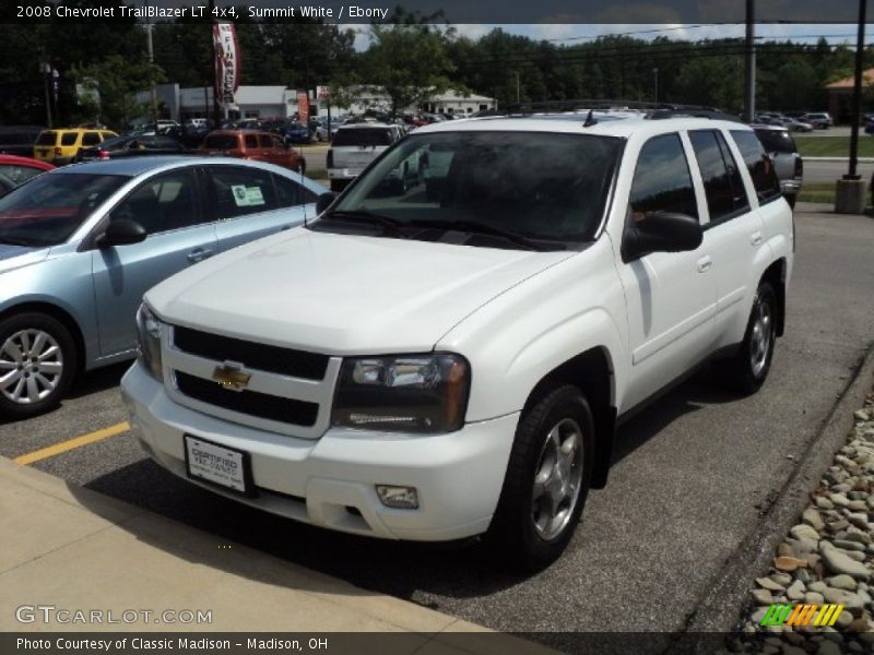 Summit White / Ebony 2008 Chevrolet TrailBlazer LT 4x4