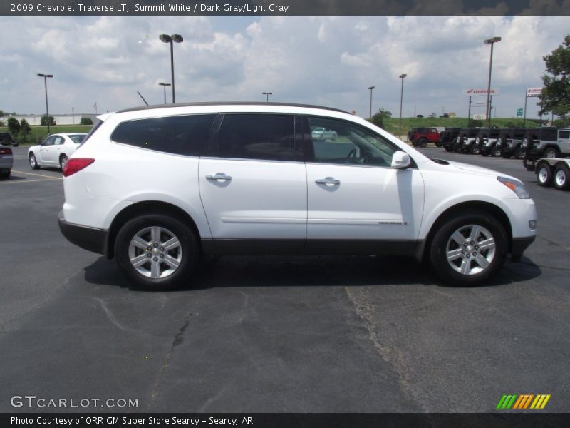 Summit White / Dark Gray/Light Gray 2009 Chevrolet Traverse LT