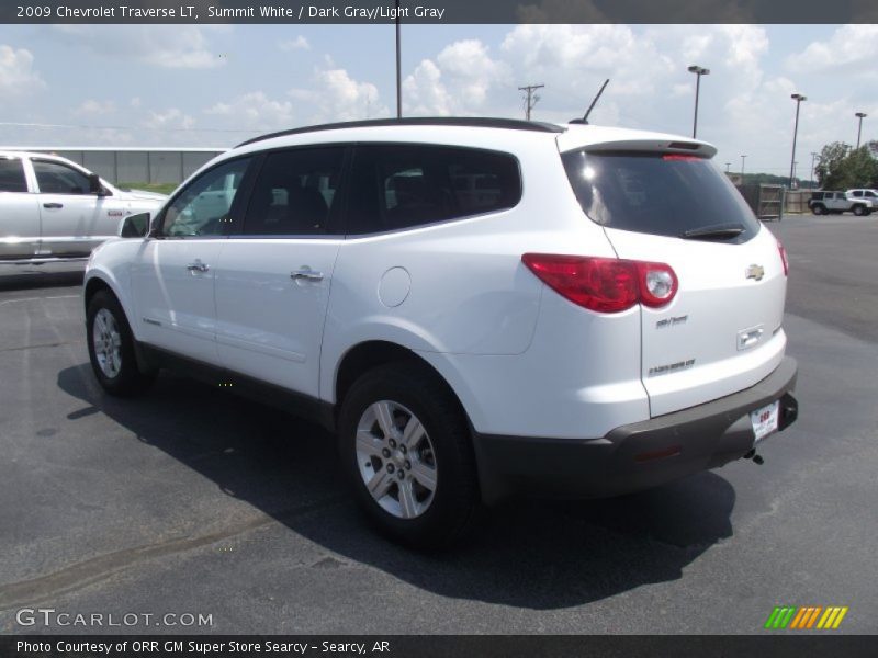 Summit White / Dark Gray/Light Gray 2009 Chevrolet Traverse LT