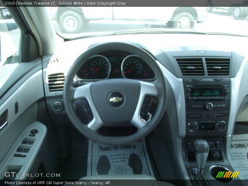 Summit White / Dark Gray/Light Gray 2009 Chevrolet Traverse LT