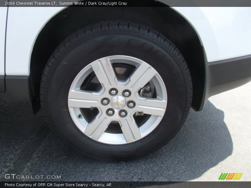 Summit White / Dark Gray/Light Gray 2009 Chevrolet Traverse LT