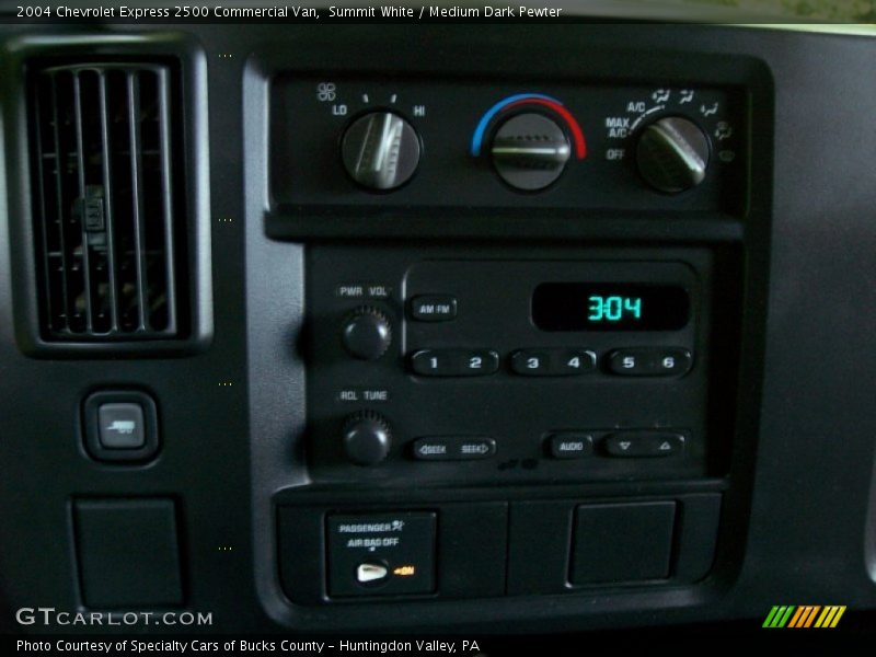 Controls of 2004 Express 2500 Commercial Van