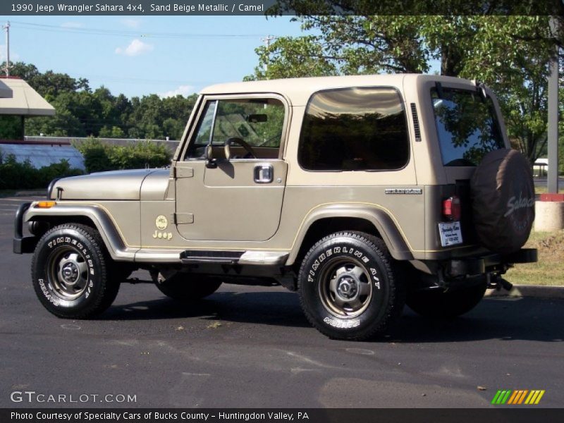 Sand Beige Metallic / Camel 1990 Jeep Wrangler Sahara 4x4