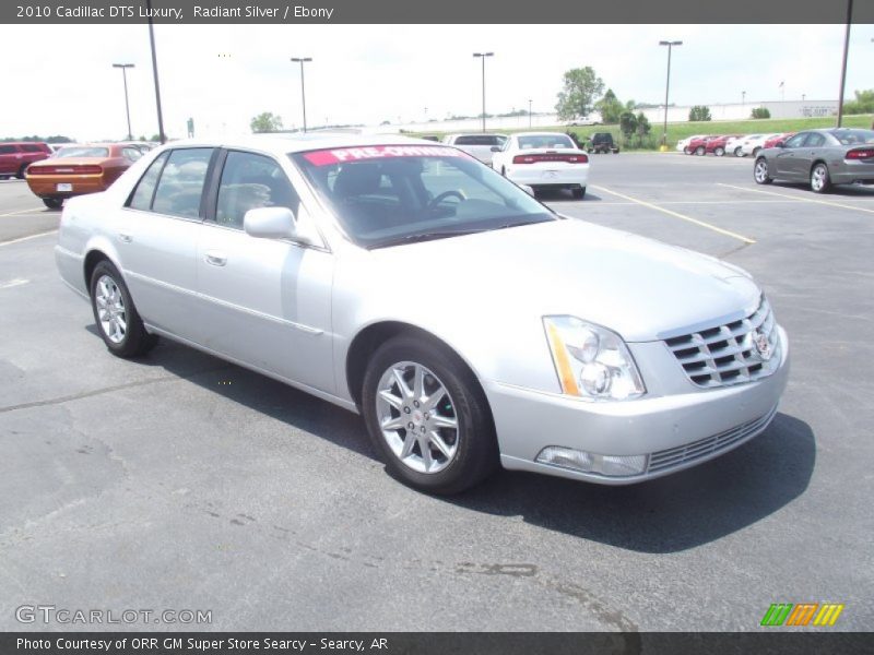 Radiant Silver / Ebony 2010 Cadillac DTS Luxury