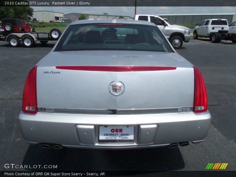 Radiant Silver / Ebony 2010 Cadillac DTS Luxury