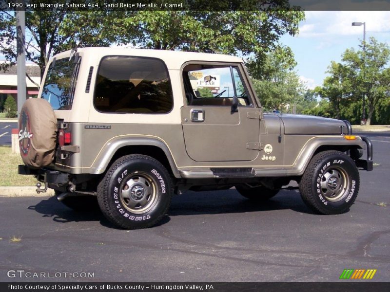 Sand Beige Metallic / Camel 1990 Jeep Wrangler Sahara 4x4