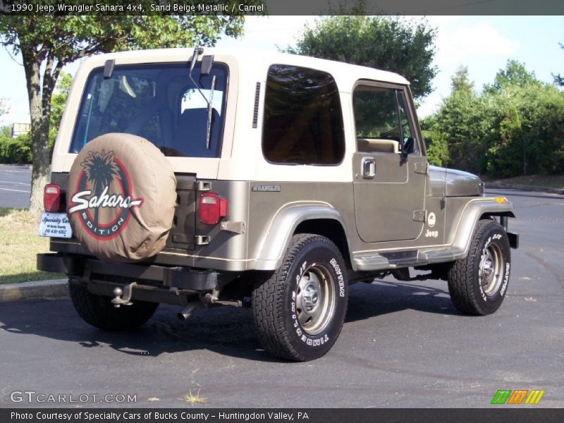 Sand Beige Metallic / Camel 1990 Jeep Wrangler Sahara 4x4