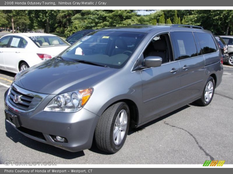 Nimbus Gray Metallic / Gray 2008 Honda Odyssey Touring