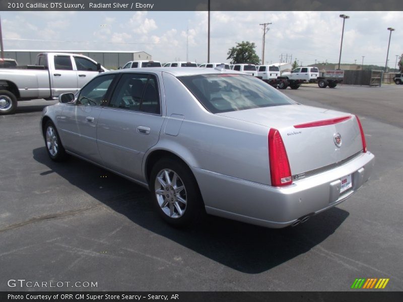 Radiant Silver / Ebony 2010 Cadillac DTS Luxury