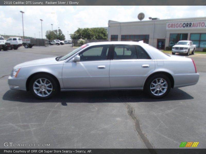 Radiant Silver / Ebony 2010 Cadillac DTS Luxury