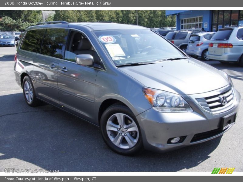 Nimbus Gray Metallic / Gray 2008 Honda Odyssey Touring