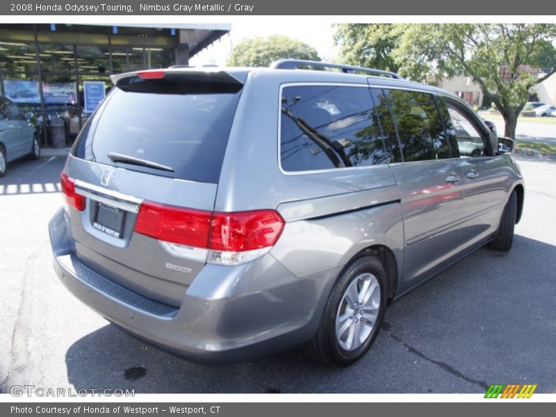 Nimbus Gray Metallic / Gray 2008 Honda Odyssey Touring