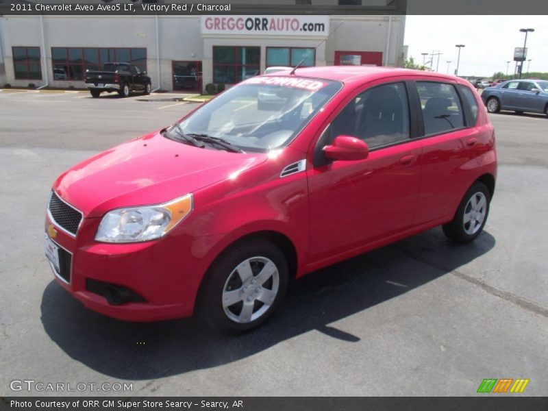 Victory Red / Charcoal 2011 Chevrolet Aveo Aveo5 LT