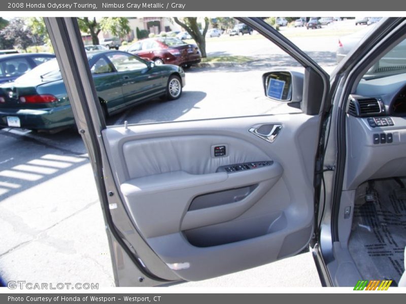 Nimbus Gray Metallic / Gray 2008 Honda Odyssey Touring