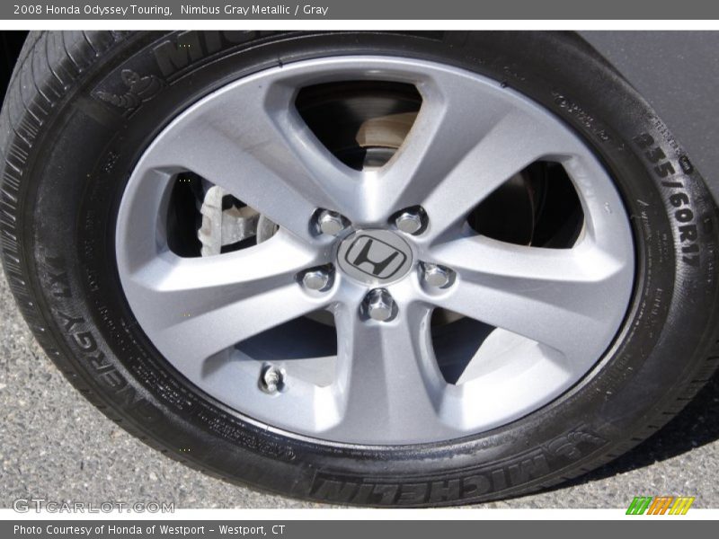 Nimbus Gray Metallic / Gray 2008 Honda Odyssey Touring