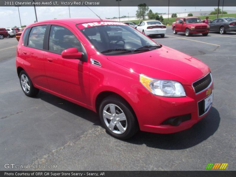 Victory Red / Charcoal 2011 Chevrolet Aveo Aveo5 LT