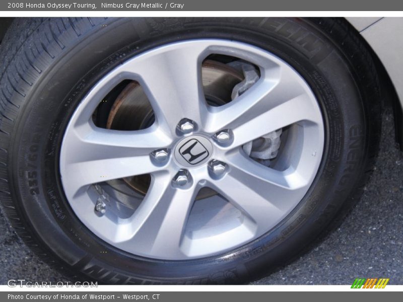 Nimbus Gray Metallic / Gray 2008 Honda Odyssey Touring