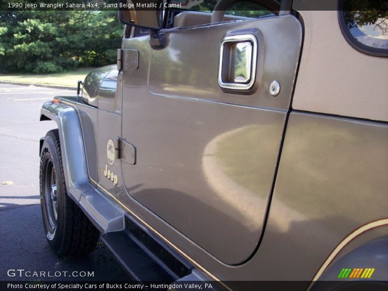 Sand Beige Metallic / Camel 1990 Jeep Wrangler Sahara 4x4