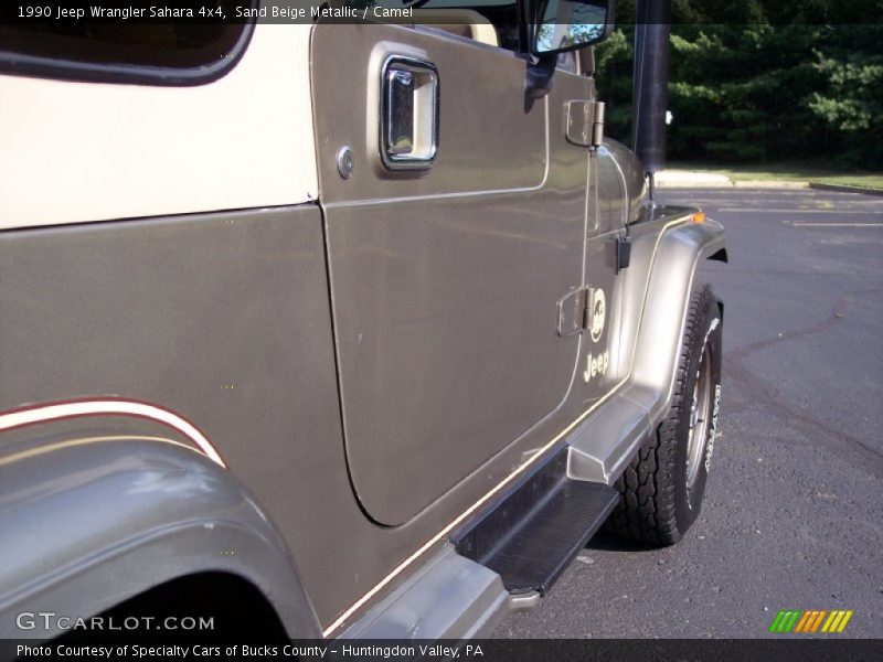 Sand Beige Metallic / Camel 1990 Jeep Wrangler Sahara 4x4