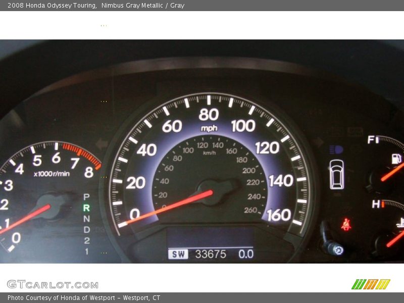 Nimbus Gray Metallic / Gray 2008 Honda Odyssey Touring