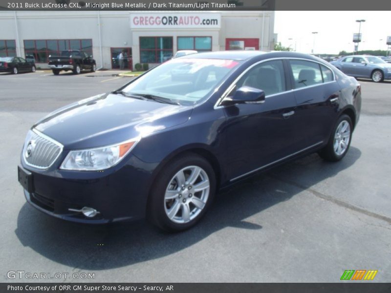 Midnight Blue Metallic / Dark Titanium/Light Titanium 2011 Buick LaCrosse CXL