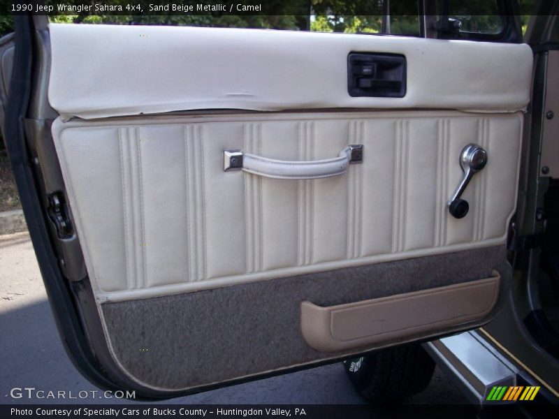Sand Beige Metallic / Camel 1990 Jeep Wrangler Sahara 4x4