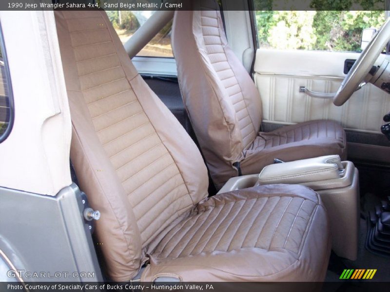 Sand Beige Metallic / Camel 1990 Jeep Wrangler Sahara 4x4