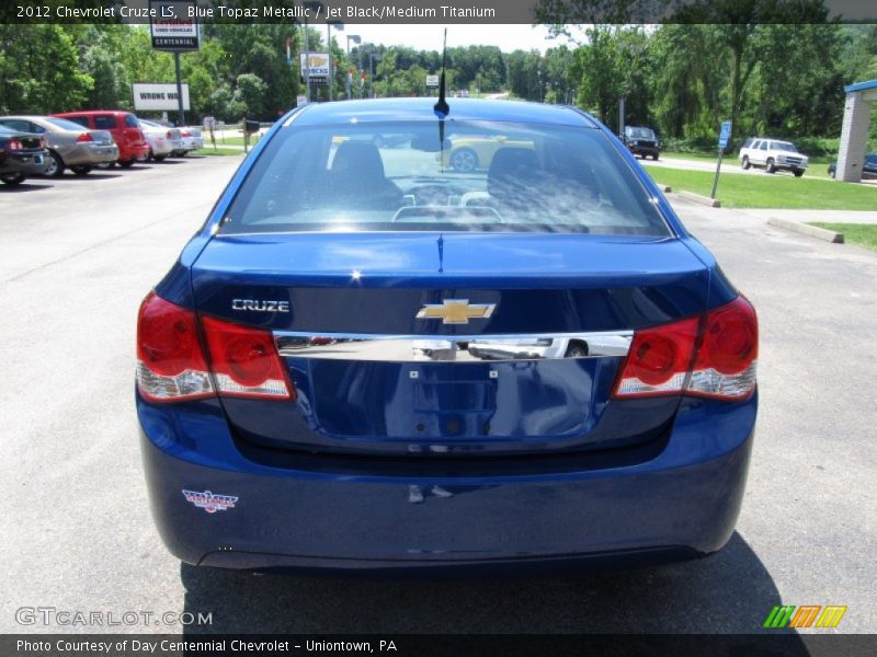 Blue Topaz Metallic / Jet Black/Medium Titanium 2012 Chevrolet Cruze LS