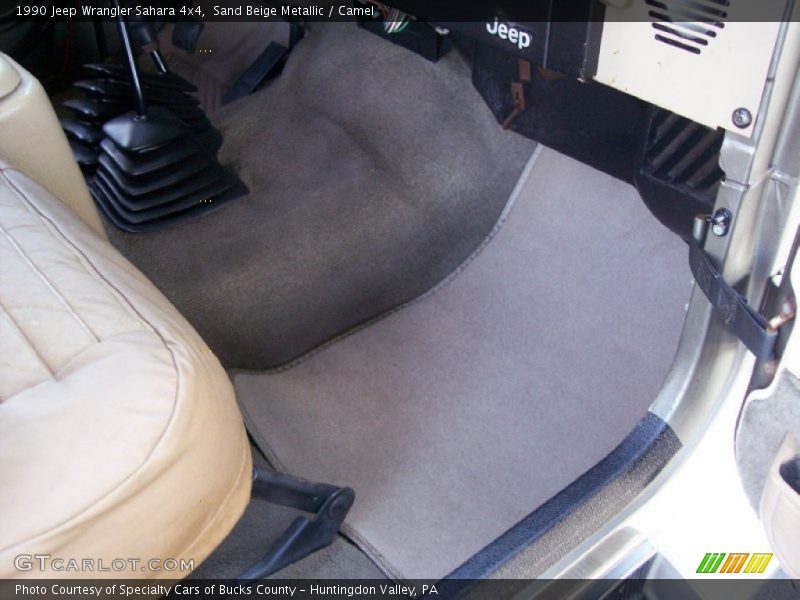 Sand Beige Metallic / Camel 1990 Jeep Wrangler Sahara 4x4