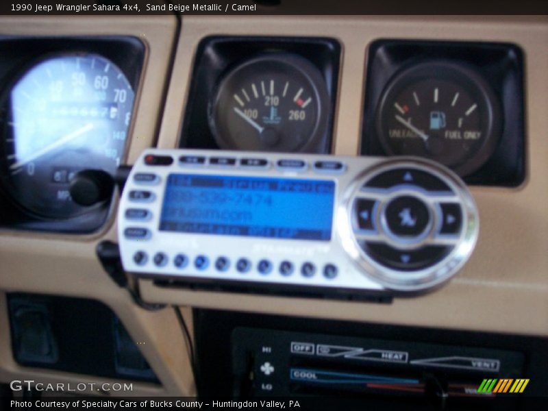 Sand Beige Metallic / Camel 1990 Jeep Wrangler Sahara 4x4