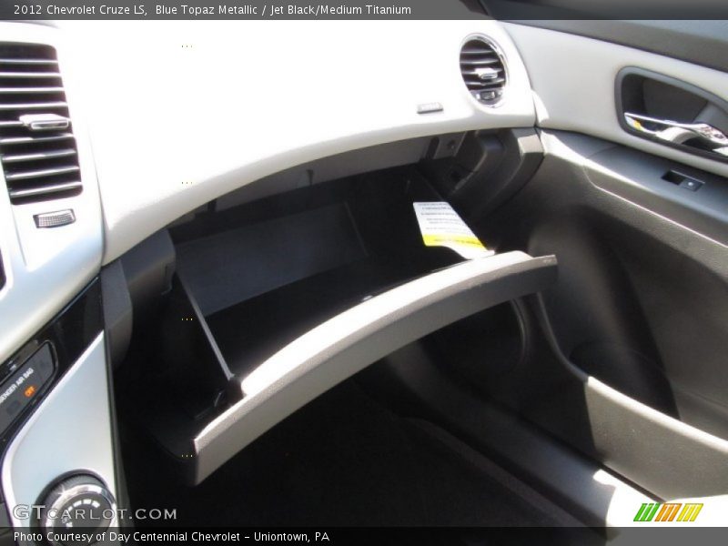 Blue Topaz Metallic / Jet Black/Medium Titanium 2012 Chevrolet Cruze LS