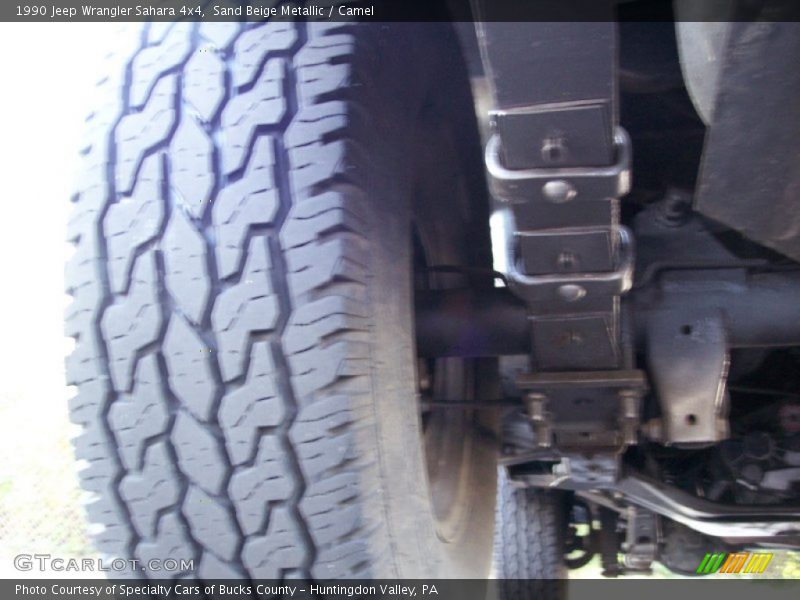 Sand Beige Metallic / Camel 1990 Jeep Wrangler Sahara 4x4