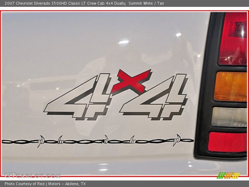 Summit White / Tan 2007 Chevrolet Silverado 3500HD Classic LT Crew Cab 4x4 Dually