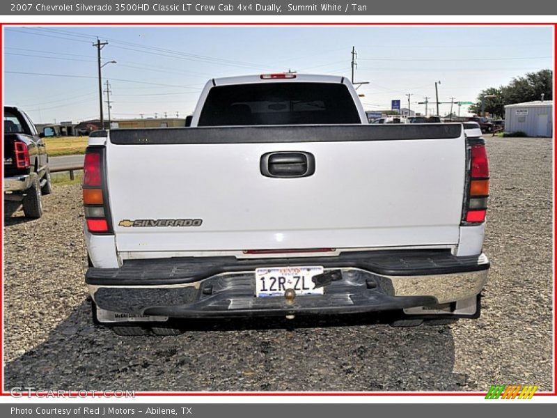 Summit White / Tan 2007 Chevrolet Silverado 3500HD Classic LT Crew Cab 4x4 Dually