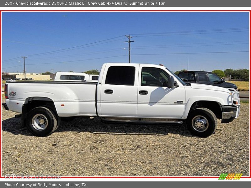 Summit White / Tan 2007 Chevrolet Silverado 3500HD Classic LT Crew Cab 4x4 Dually