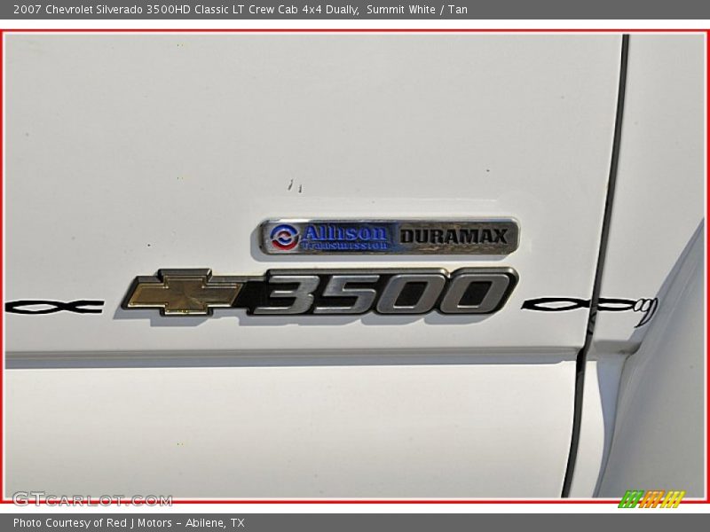 Summit White / Tan 2007 Chevrolet Silverado 3500HD Classic LT Crew Cab 4x4 Dually