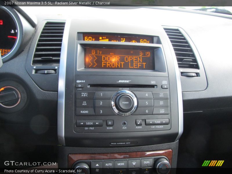 Radiant Silver Metallic / Charcoal 2007 Nissan Maxima 3.5 SL