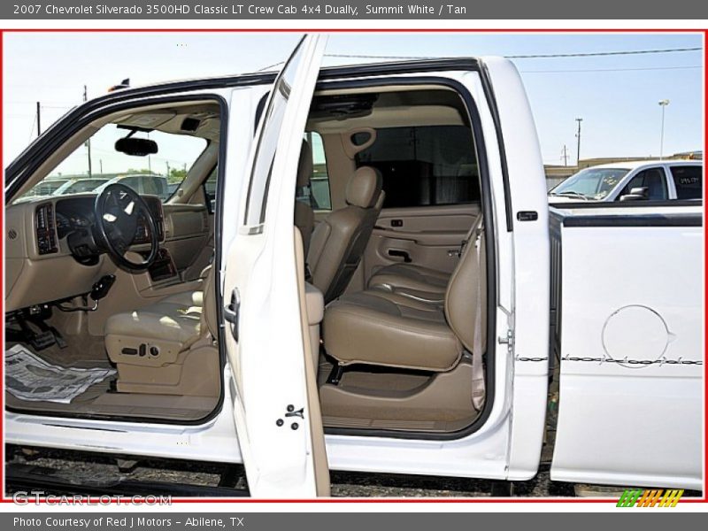 Summit White / Tan 2007 Chevrolet Silverado 3500HD Classic LT Crew Cab 4x4 Dually