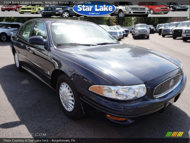 Ming Blue Metallic / Medium Gray 2004 Buick LeSabre Custom
