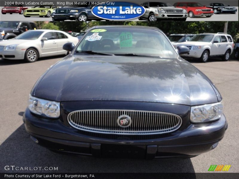 Ming Blue Metallic / Medium Gray 2004 Buick LeSabre Custom