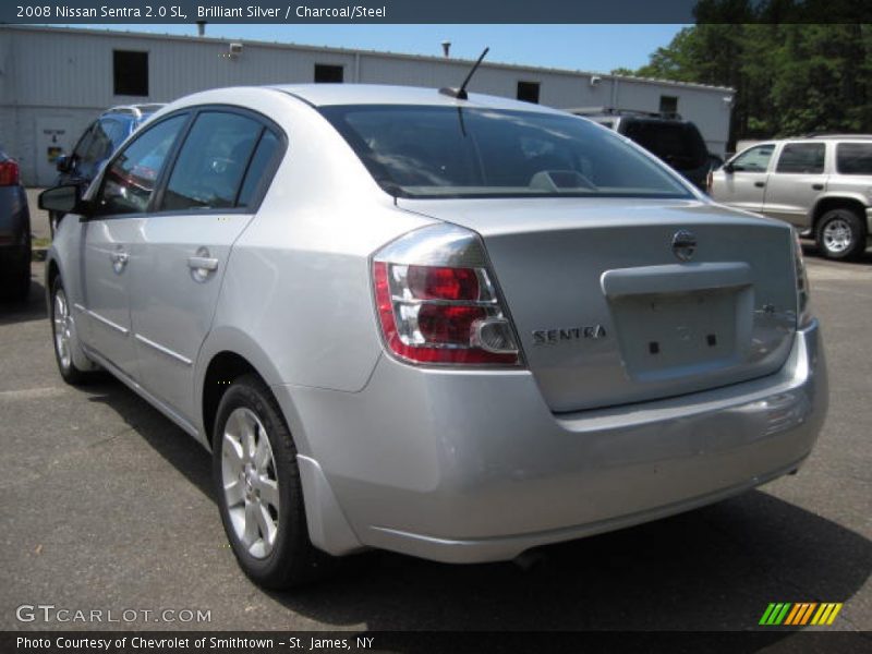 Brilliant Silver / Charcoal/Steel 2008 Nissan Sentra 2.0 SL