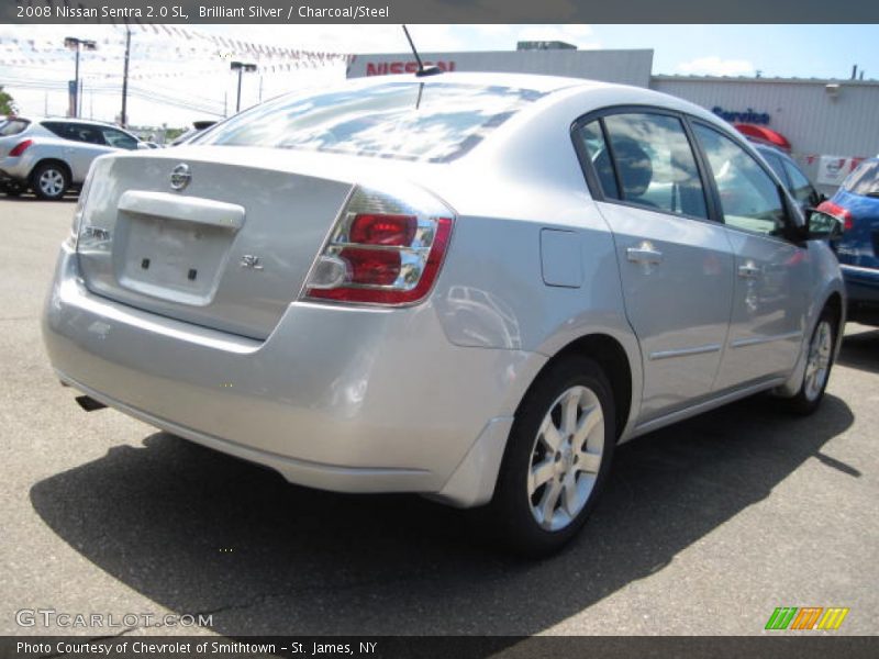 Brilliant Silver / Charcoal/Steel 2008 Nissan Sentra 2.0 SL