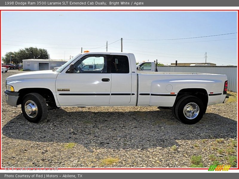 Bright White / Agate 1998 Dodge Ram 3500 Laramie SLT Extended Cab Dually