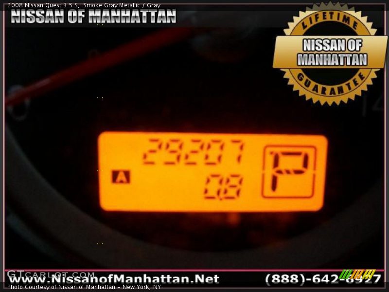 Smoke Gray Metallic / Gray 2008 Nissan Quest 3.5 S